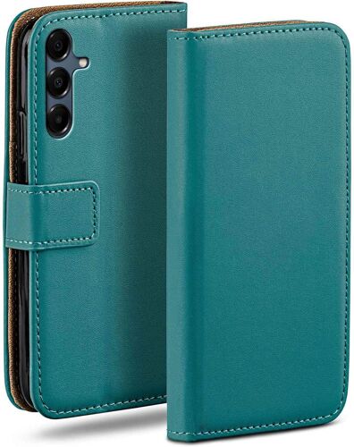 acdsgd-tui de protection à rabat pour Samsung Galaxy A16 (4G/5G) avec compartiment pour cartes - En cuir synthétique - Bleu pétrole
