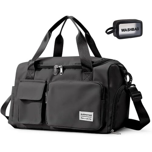Acdsgd-Petit Sac De Gym Pour Femme - Sac De Voyage Imperméable - Bagage À Main - Sac De Weekend Avec Compartiment À Chaussures Et Compartiment Humide - Sac Fourre-Tout De Gym Pour Voyage, Entraînement,