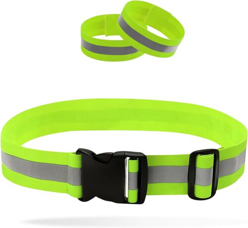 Acdsgd-Ceinture De Sécurité Réfléchissante, Haute Visibilité, Ceinture Réfléchissante Avec Sangle, Ceinture Réfléchissante Pour Le Jogging, Le Cyclisme, Ceinture Réfléchissante