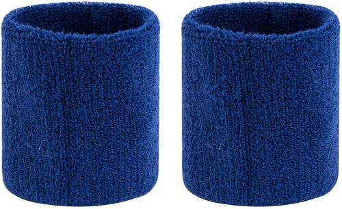Acdsgd-1 Paire De Bracelets De Sport Pour Poignet, Bandeau De Transpiration, Bracelet Élastique Pour Et Femmes, Tennis, Facile À Utiliser, Bleu