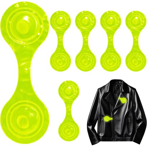 Acdsgd-6 Pièces Réflecteurs Magnétiques, Réflecteurs Pour Enfants, Clips Réfléchissants, Aimants Réfléchissants À Épingler, Réflecteur De Sécurité Pour Sac À Dos, Vêtements, Poussettes, Jogging, Vélo
