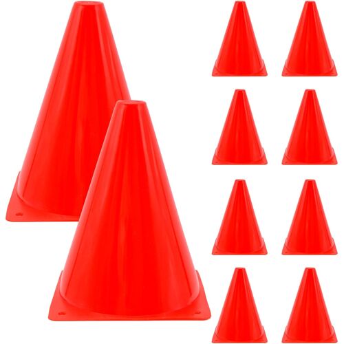 Acdsgd-Lot De 10 Cônes De Marquage Pour Football, 18 Cm, Cônes Multifonctions, Cônes D'entraînement, Cônes De Marquage Pour Le Sport, Le Football, Les Enfants, L'équitation Et L'entraînement Du