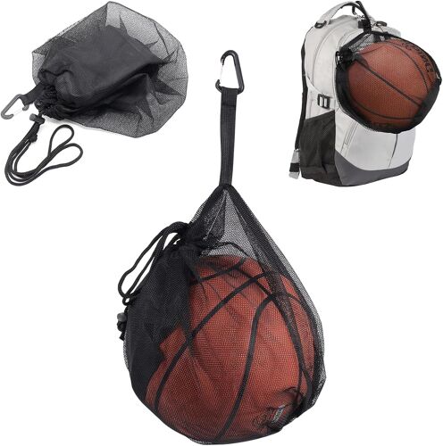 Acdsgd-Filet À Ballons Sac À Ballons 1 Ballon Sac De Basket-Ball Filet À Ballons Portable Pliable Avec Cordon De Serrage Pour Football Tennis Enfants Adultes