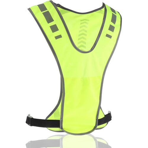 Acdsgd-Gilet Réfléchissant, Gilet De Sécurité Réglable, Gilet De Haute Visibilité, Gilet De Course À Pied Respirant Avec Poche, Gilet Réfléchissant Pour Femme, Homme, Réfléchissants, Vêtements Pour