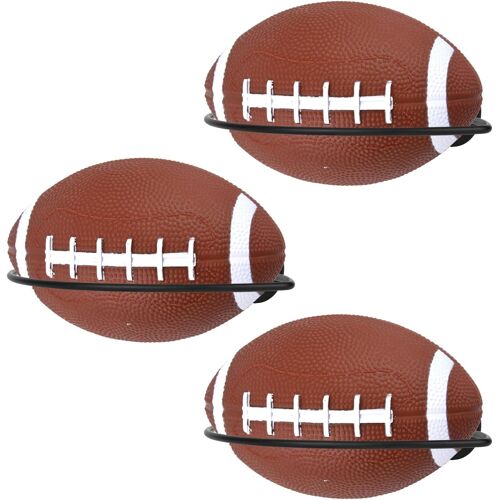 Acdsgd-3pcs Supports Muraux Pour Ballons De Football, En Fer Avec Vis Pour La Décoration Votre Salle De Sport Garage Chambre Maison Salle Sport Ou Espace Rangement