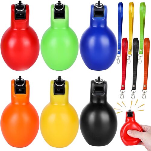 Acdsgd-Lot De 6 Sifflets De Sport - Avec Cordon De Cou - Pour Arbitre, Professeur De Sport, Entraîneur De Chien - Éducation Physique, Football, Urgence