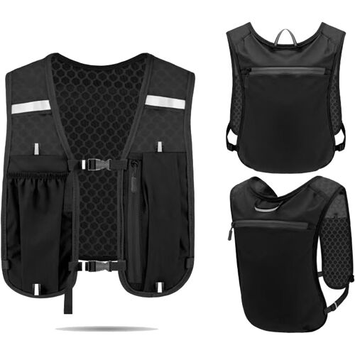 Acdsgd-Gilet D'hydratation Respirant Multifonction, Gilet De Running Léger Compatible Poche À Eau Pour Running, Camping, Trekking, Alpinisme Et Sports De Plein Air