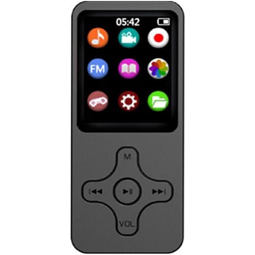 acdsgd-1.77 Pouces écran Mini MP3 MP4 Lecteur enregistreur Camping Portable Bluetooth-Compatible 5.0 vidéo Musique Haut-Parleur Lecteur de Livre électrique, 64G