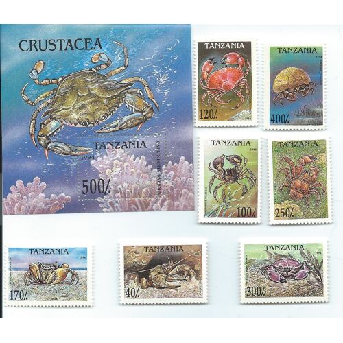 Crustacés, Bf Et Série Coplète, Timbres Neufs