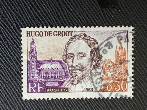Timbre France Y T 1386 Hugo De Groot (1583-1645) 1963 (010210 )