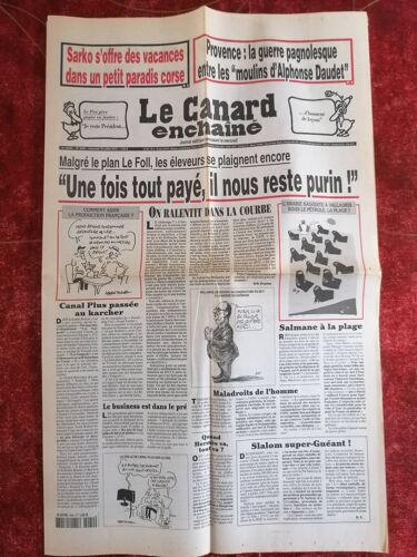 Le Canard Enchaîné. 99 Ème Année. Numéro 4944 Du 29 Juillet 2015