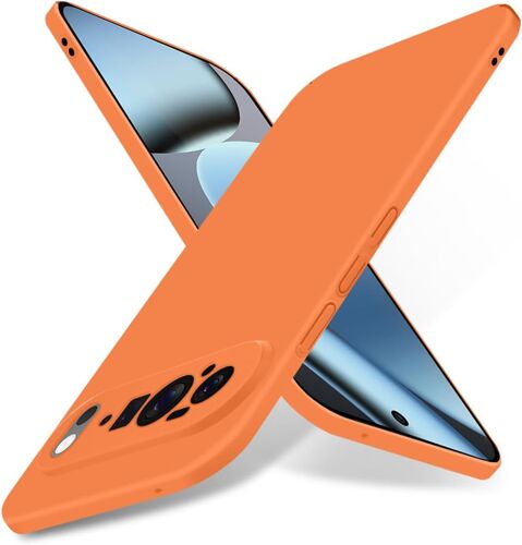 LORANKA-Coque pour Google Pixel 10 Pro XL, Ultra-mince Hard PC Back, Housse avec protection pour appareil photo, Anti-rayures anti-dérapant, pour Housse de protection légère for Pixel 10 Pro XL,Orang