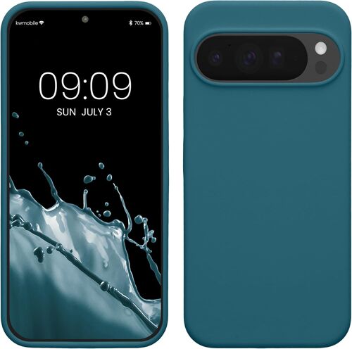LORANKA-Housse Compatible avec Google Pixel 10 Pro XL Coque - Housse de téléphone Protection Souple en TPU Silicone - pétrole Mat
