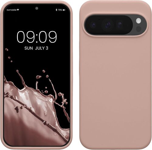 LORANKA-Housse Compatible avec Google Pixel 10 Pro XL Coque - Housse de téléphone Protection Souple en TPU Silicone - Rose Ancien Mat