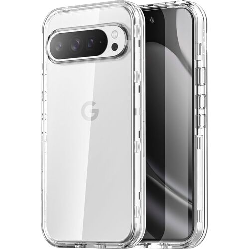 LORANKA-Coque de protection transparente pour Google Pixel 10 Pro XL - Protection contre les chutes, les chocs et la poussière - Coque de protection militaire à 3 couches - Durable