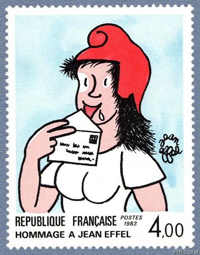 Art : "Série Création Philatélique" Hommage À Jean Effel Année 1983 N° 2291 Yvert Et Tellier Luxe