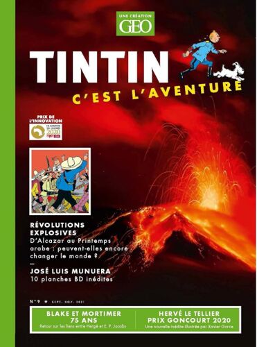 La Nouvelle Revue Geo N° 9 Tintin C'Est L'Aventure