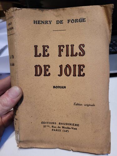 Le Fils De Joie ... Henry De Forge .. Eo