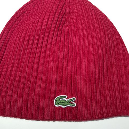 Bonnet F70239 Laine Mérinos Rouge Lacoste