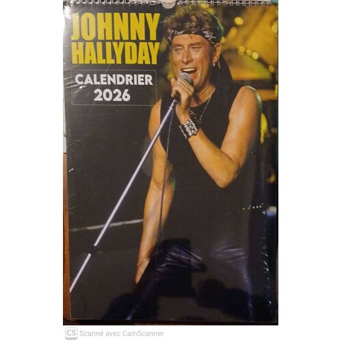 Calendrier Johnny Hallyday 2026