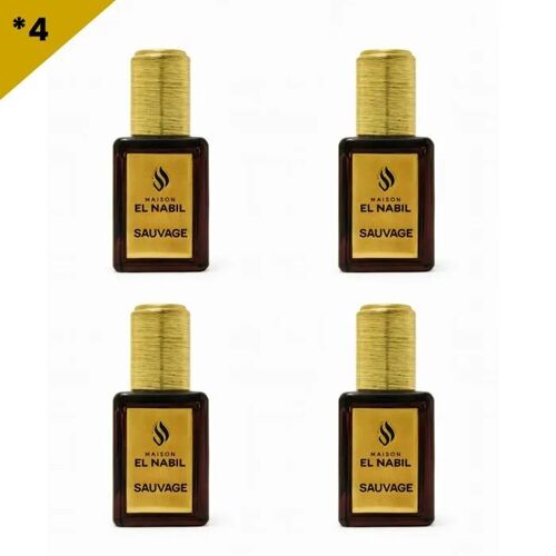 El Nabil Sauvage Parfum Concentré Sans Alcool 4*5ml 