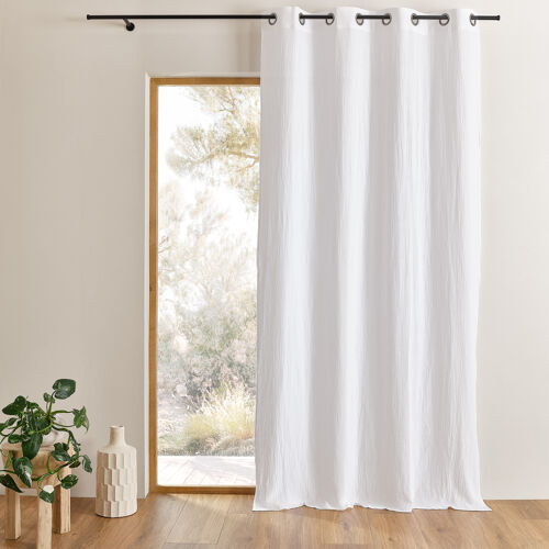 Rideau En Gaze De Coton Tamisant À Oeillets