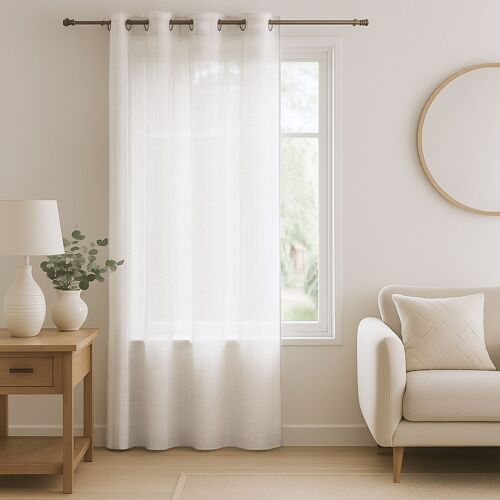 Voilage Effet Lin Chiné