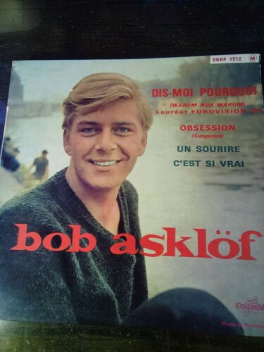 Bob Asklof . Dis Moi Pourquoi . 45 Tours Ep . Columbia . Esrf 1512 M
