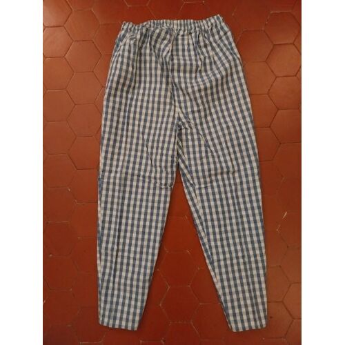 Pantalon Toile Coton À Carreaux Colline