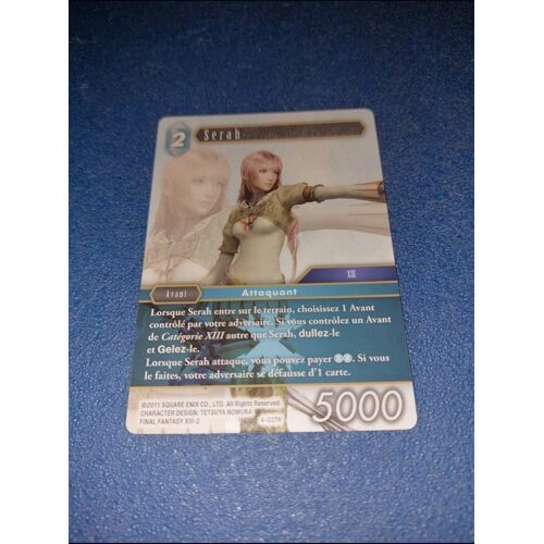 Serah 4 037h Carte Card Final Fantasy 13