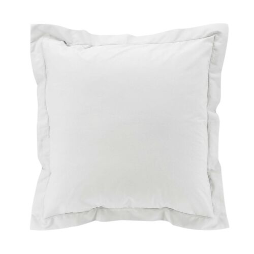 Taie D'oreiller Volant Plat 100% Percale De Coton