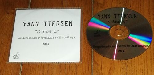 Maxi Cd Collector Yann Tiersen " C'Était Ici " 6 Titres De 2002 Rock Pop Classical