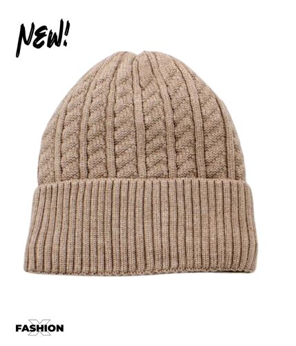 Bonnet Homme - 100% Synthétique - Couleur Marron - Taille Unique