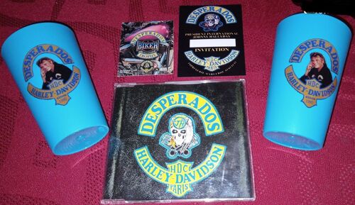 Johnny Hallyday Maxi Cd Desperados Hdc Harley Davidson Paris + Goodies