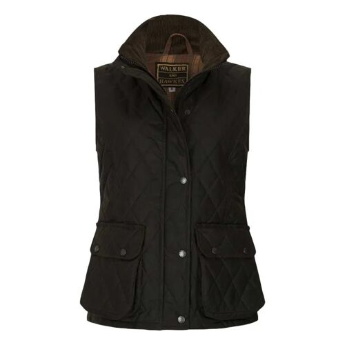 Gilet Walker And Hawkes Haxby Vert Coton Ciré Femme