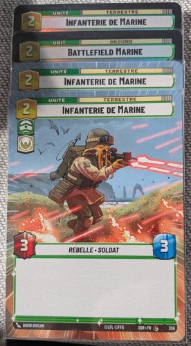 Star Wars Unlimited "Infanterie De Marine" Set Etincelles De Rébellion (Sor) #095