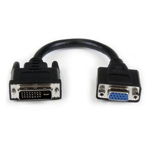 StarTech.com Câble adaptateur DVI vers VGA de 20cm - Convertisseur DVI-I vers HD15 - M/F