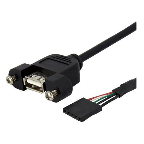 StarTech.com Câble Adaptateur USB 2.0 Header Carte Mère Interne vers Externe - Montable sur Boîtier