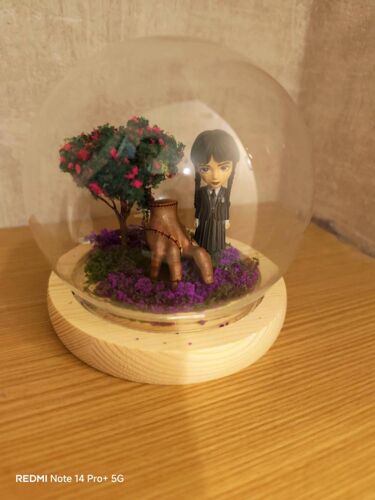 boule en verre ambiance gothique et mystérieuse