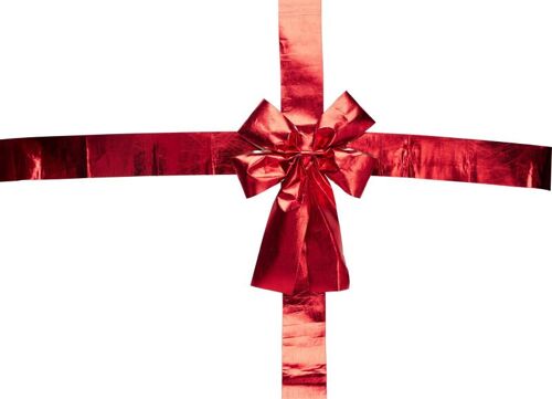 Noeud Rouge Porte 33x42cm Ruban 4,3m Avec Velcro