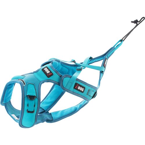 Harnais Chien Phoenix Alm Sports Et Loisirs Avec Son Chien, Canicross, Canitrail, Canivtt, Bleu