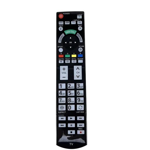 SimplyAll Télécommande De Remplacement Pour TV Panasonic TX-L47ET60E - Compatible Directe - Toutes Fonctions - Piles Non Incluses