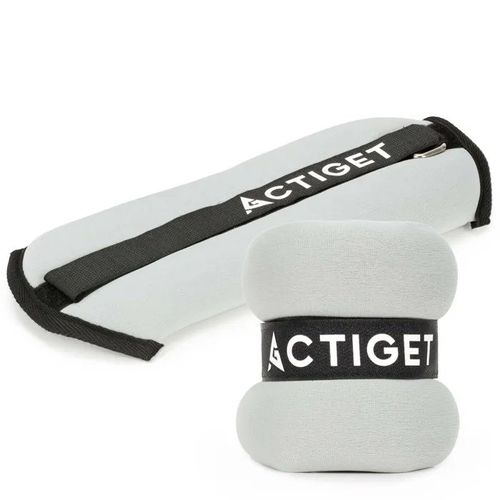 Actiget Poids Pour Bras Et Jambes 2x0,5 Kg Pour Entraînement À Domicile, Fitness Et Cardio, Gris