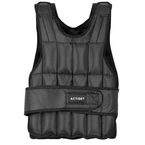 Actiget Gilet Lesté Réglable 10 Kg, Entraînement Pour La Musculation Et La Course À Pied, Noir