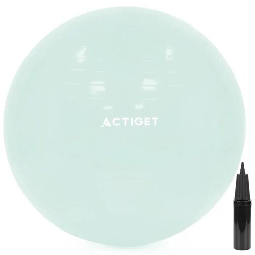 Actiget Ballon De Fitness 65 Cm Pour Exercices De Pilates Et Yoga Avec Pompe, Gymnastique, Menthe
