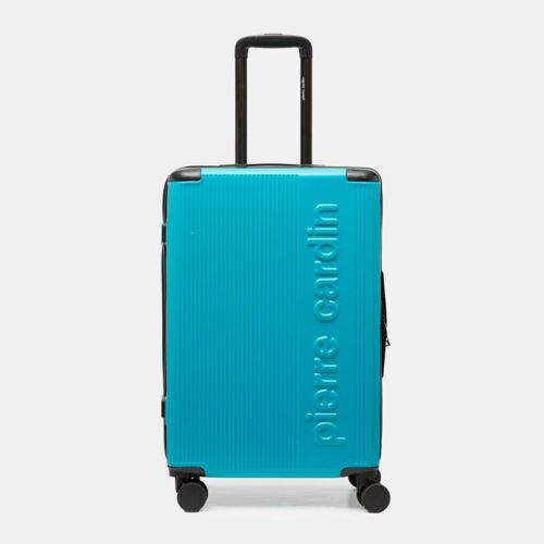 Valise moyenne à rayures avec logo relief Mixte PIERRE CARDIN