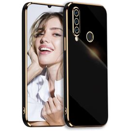 LORANKA-Coque pour Huawei P30 Lite Étui, Galvanisé Silicone Case Antichoc Anti Rayures Souple TPU Cover Housse Légère Protection Caméra Coque pour Huawei P30 Lite Noir