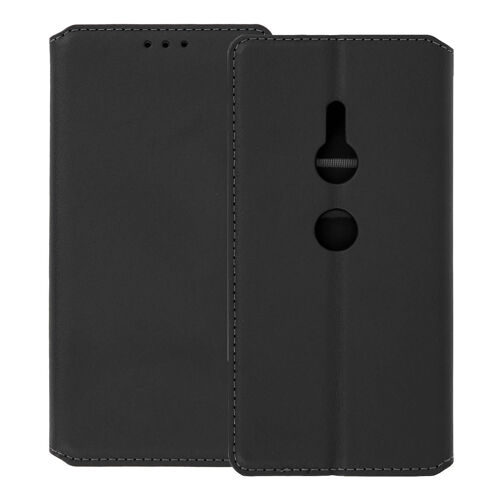 Étui pour Sony Xperia XZ2 Édition Classic avec Porte-carte et Fonction Support Noir