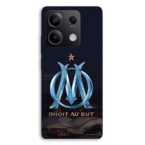 Coque Pour Xiaomi Redmi Note 13 5G OM logo bleu et dorée stade Maniacase