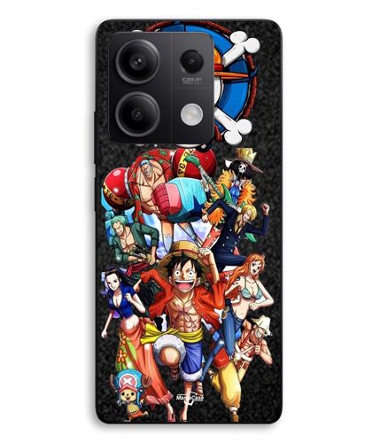 Coque Pour Xiaomi Redmi Note 13 5G One piece Monkey Luffy équipage anime manga Maniacase